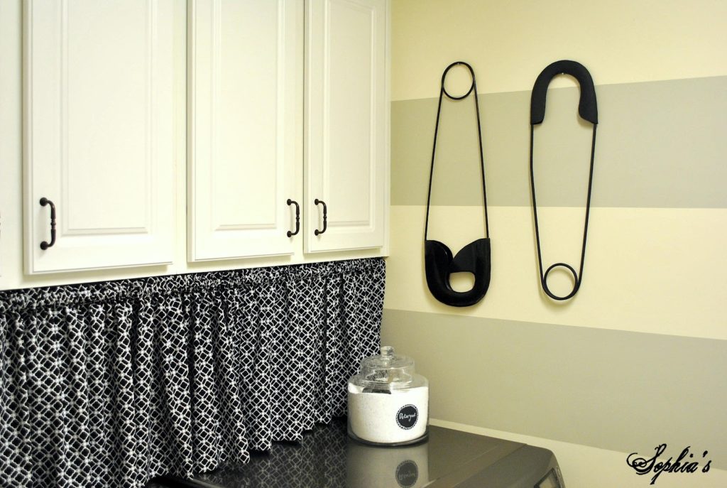 safety pin wall laundry room use