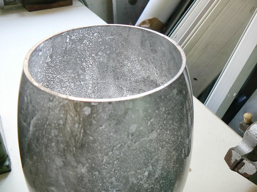 Πως να φτιάξεις γυαλί υδραργύρου πάνω σε γυάλινα αντικείμενα, Mercury glass flower vase