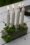 diy concrete project patio candleholder, ivy decoration