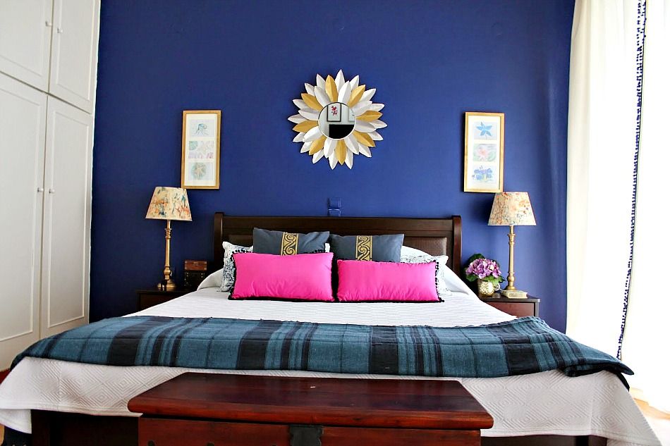 Ανακαίνιση κρεβατοκάμαρας με μπλε χρώματα