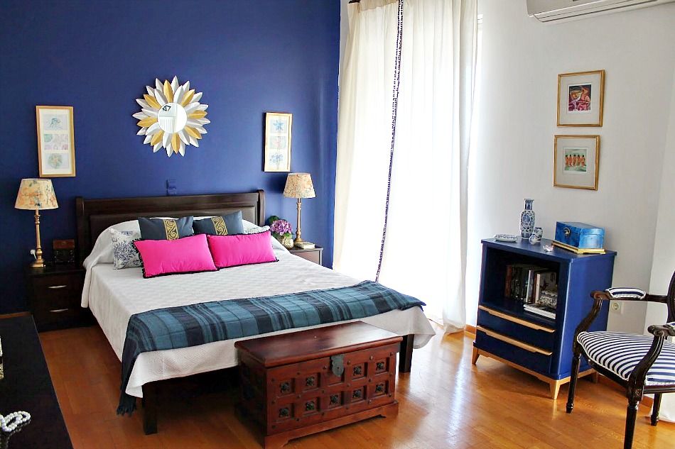 Ανακαίνιση κρεβατοκάμαρας με μπλε χρώματα