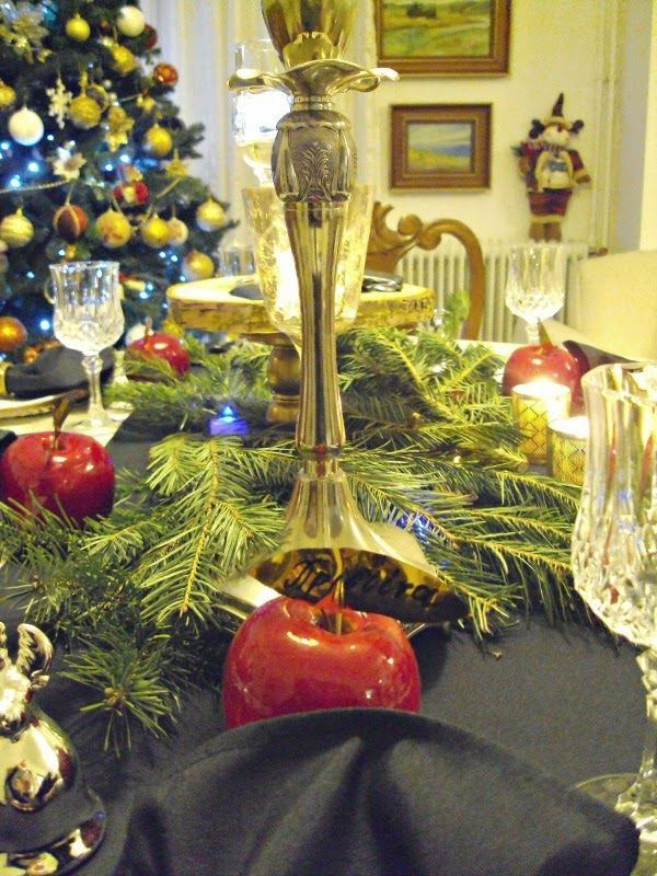 New year's eve tablescape, candles