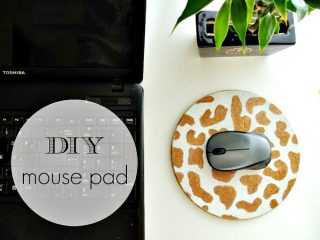 Mouse pad από φελλό diy