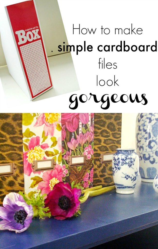 Θήκες περιοδικών ή φακέλλων με χρώμα | How to make simple cardboard files to look gorgeous