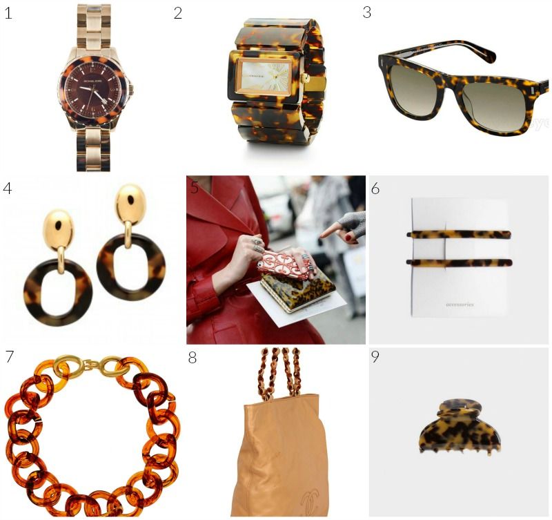 Tortoise shell accessories