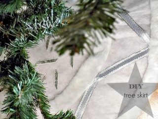 Χιονισμένη ποδιά δέντρου diy