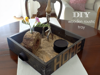 Ξύλινος ρουστικ δίσκος diy