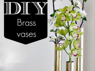 Μπρούτζινοι σωλήνες σε ρόλο ανθοδοχείων