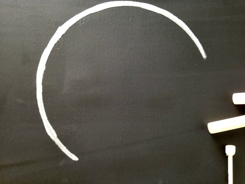Πως ζωγράφισα ένα ασημένιο φεγγάρι πάνω σε μαύρο φόντο