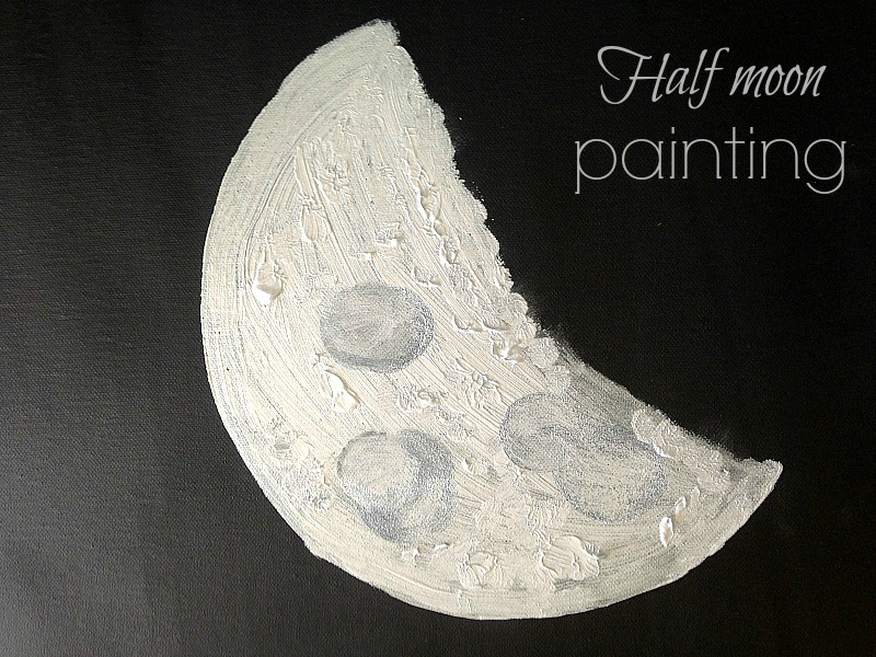 Φεγγάρι, ένας μίνιμαλ diy πίνακας