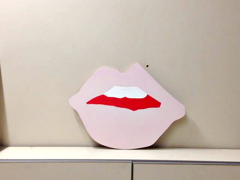 A wooden kiss, perfect for valentines gift