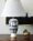 Black, white and gray table lamp