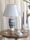 Black and white table lamp, HM Home candleholders