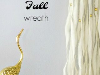 Boho glam φθινοπωρινό στεφάνι