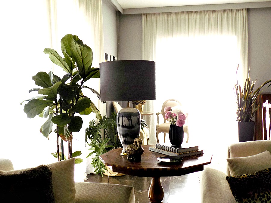 Faux leather lampshade diy
