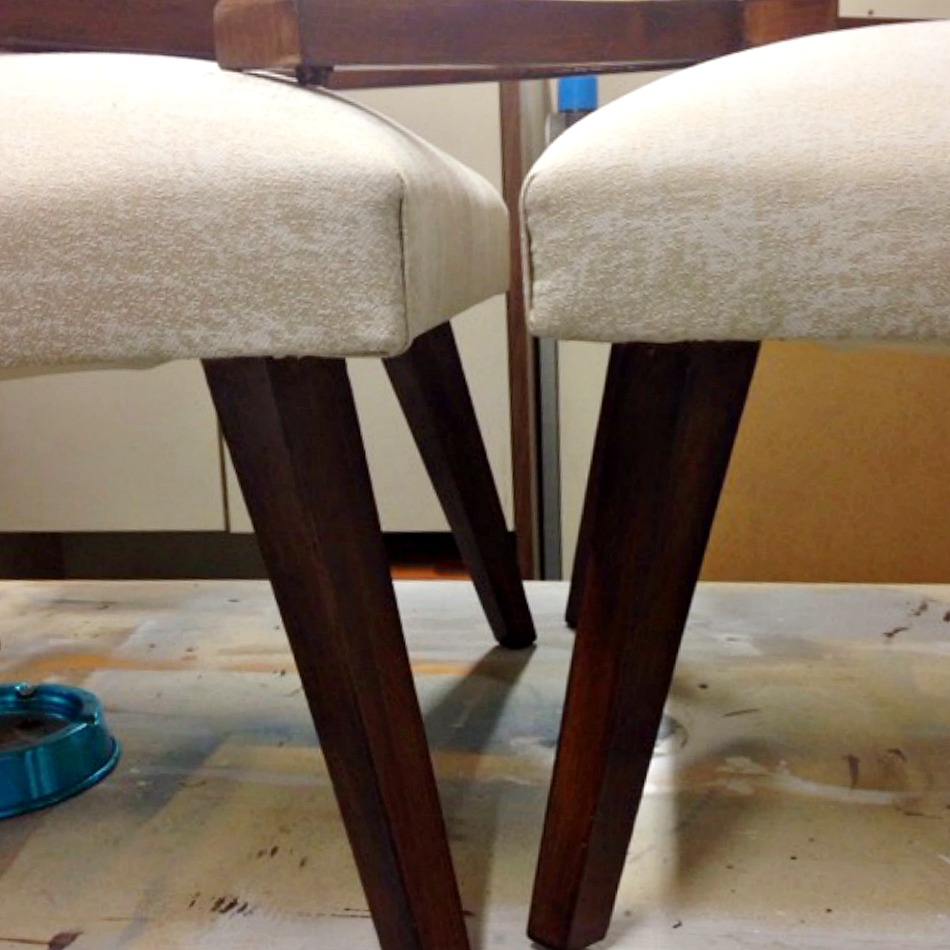 New upholstery for mid-century chairs