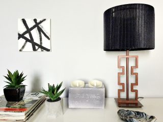 Τσιμεντένιο κηροπήγιο από χαρτόνι