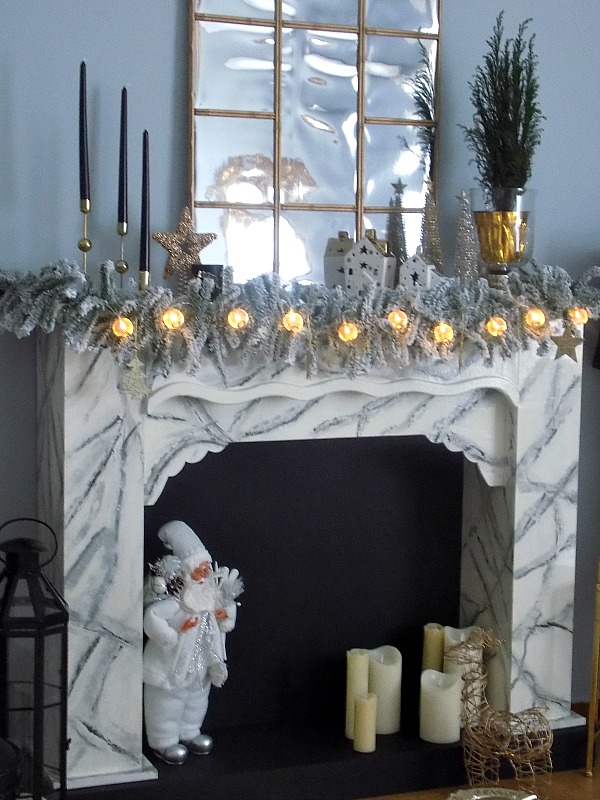 Christmas faux fireplace