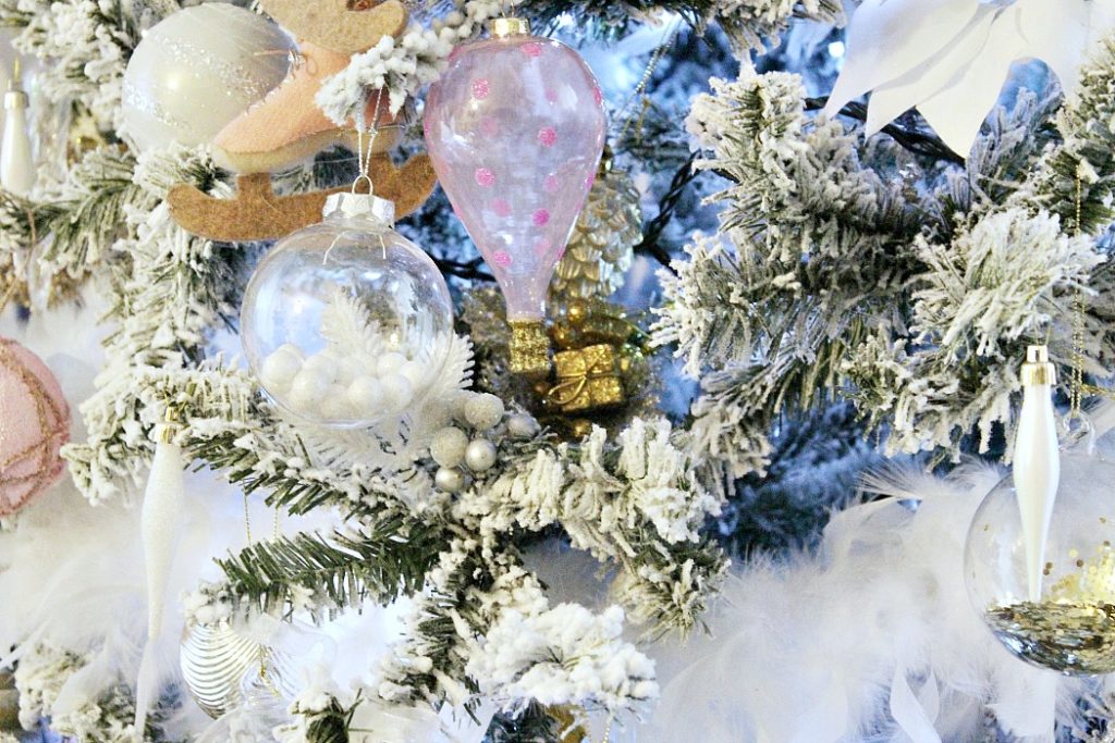 Pink, white, gold, silver christmas tree