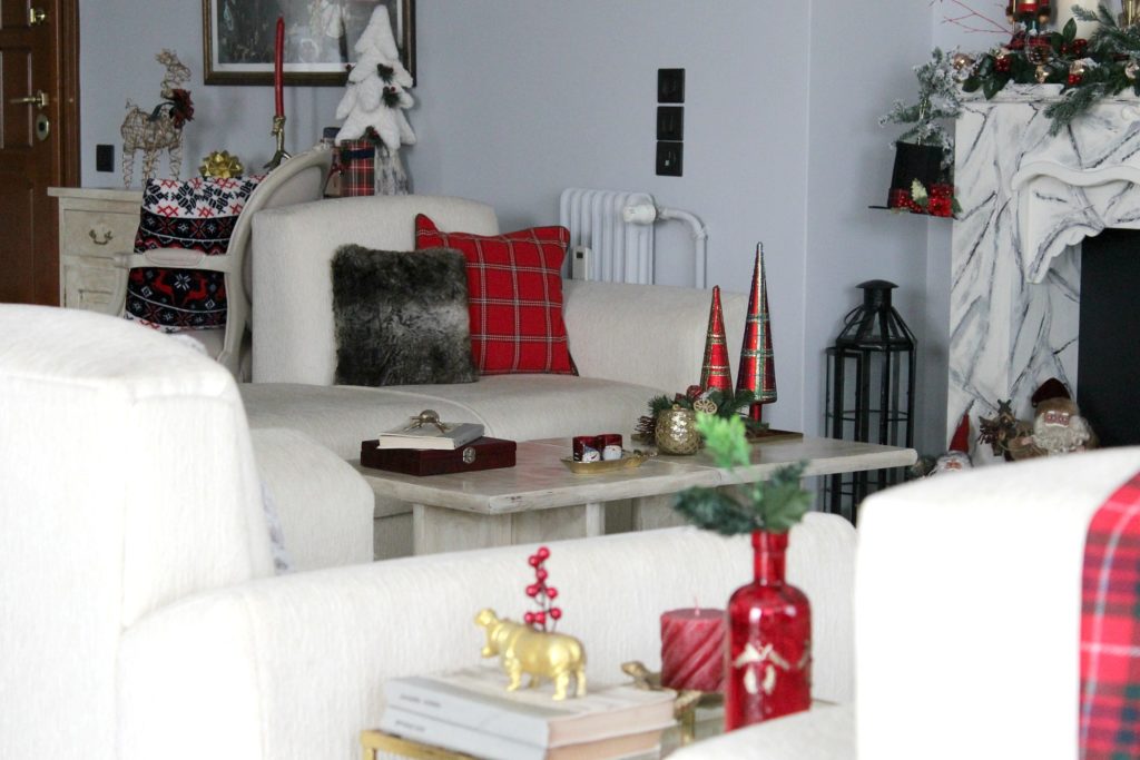 Christmas 2019 living room decor | Κόκκινα Χριστούγεννα 2019, διακόσμηση σαλονιού