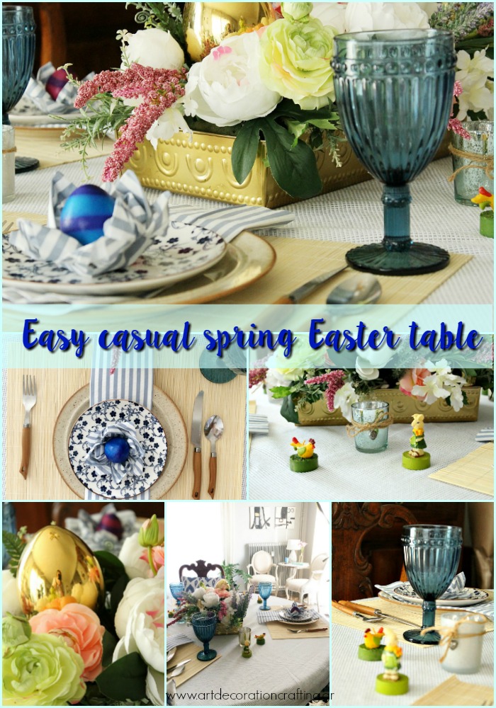 Easy casual spring Easter table | Πασχαλινό ανοιξιάτικο τραπέζι πως να το στήσεις
