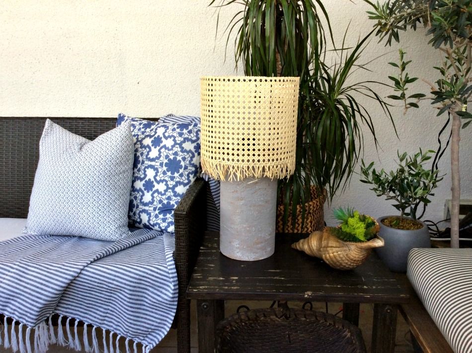 DIY επιτραπέζια λάμπα για την βεράντα, καλοκαιρινή διακόσμηση