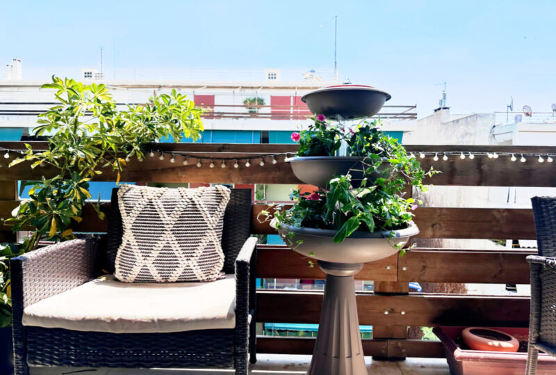 Συντριβάνι στη βεράντα, ηλιακό συντριβάνι