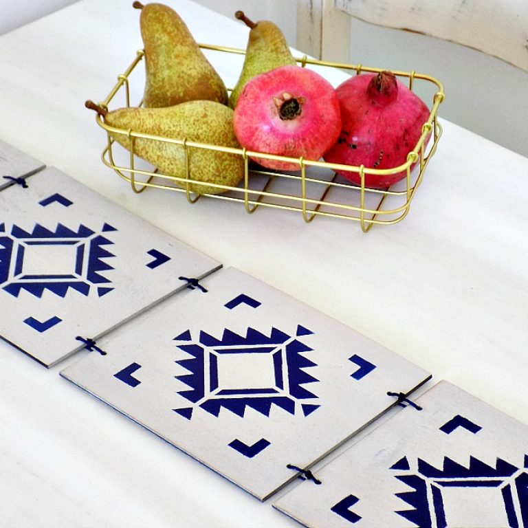 Boho ξύλινο ράνερ diy