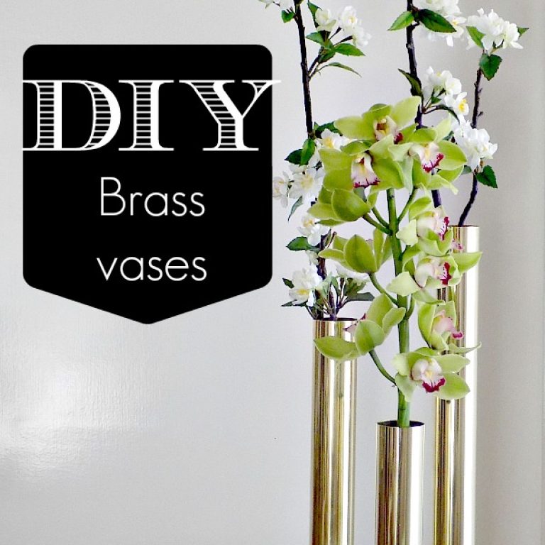 Μπρούτζινοι σωλήνες σε ρόλο ανθοδοχείων