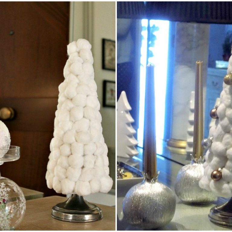 Μίνι δεντράκι με βαμβάκι ντεμακιγιάζ