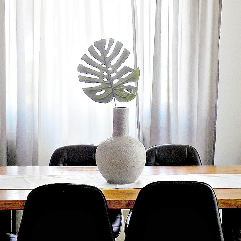 Faux stone vase diy faux monstera