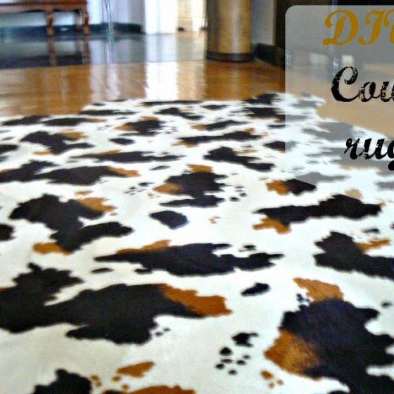 faux-cowhide-rug-diy