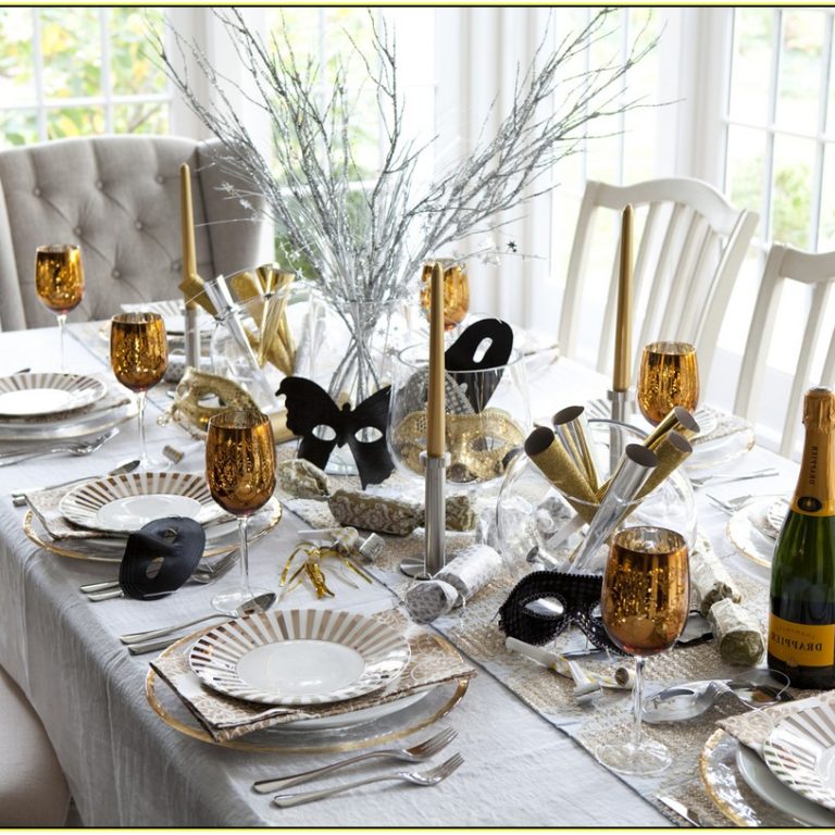 New Years Eve table decorations