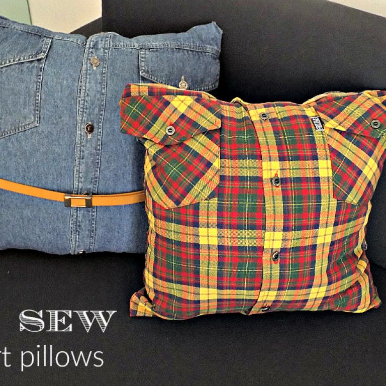 no-sew-shirt-pillows