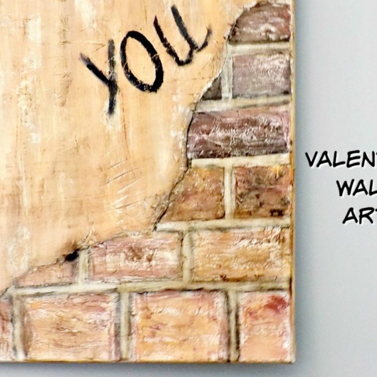 Valentine wall art - Ένα σύνθημα στον τοίχο